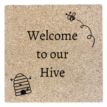Load image into Gallery viewer, Welcome To Our Hive Trivet

