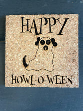 Load image into Gallery viewer, Happy Howl-O-Ween Cork Coaster
