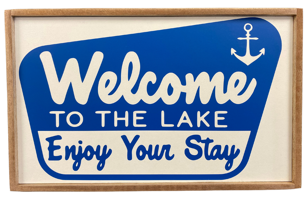 Welcome to the Lake Sign