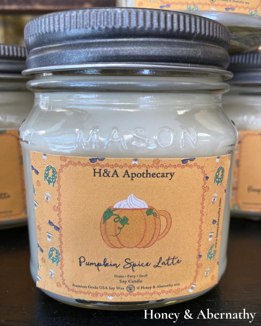 H&A Apothecary Pumpkin Spice Latte Soy Candle