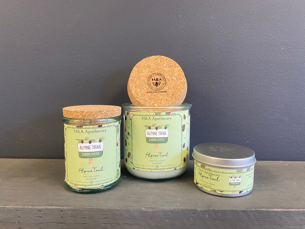 H&A Apothecary Alpine Trail Soy Candle
