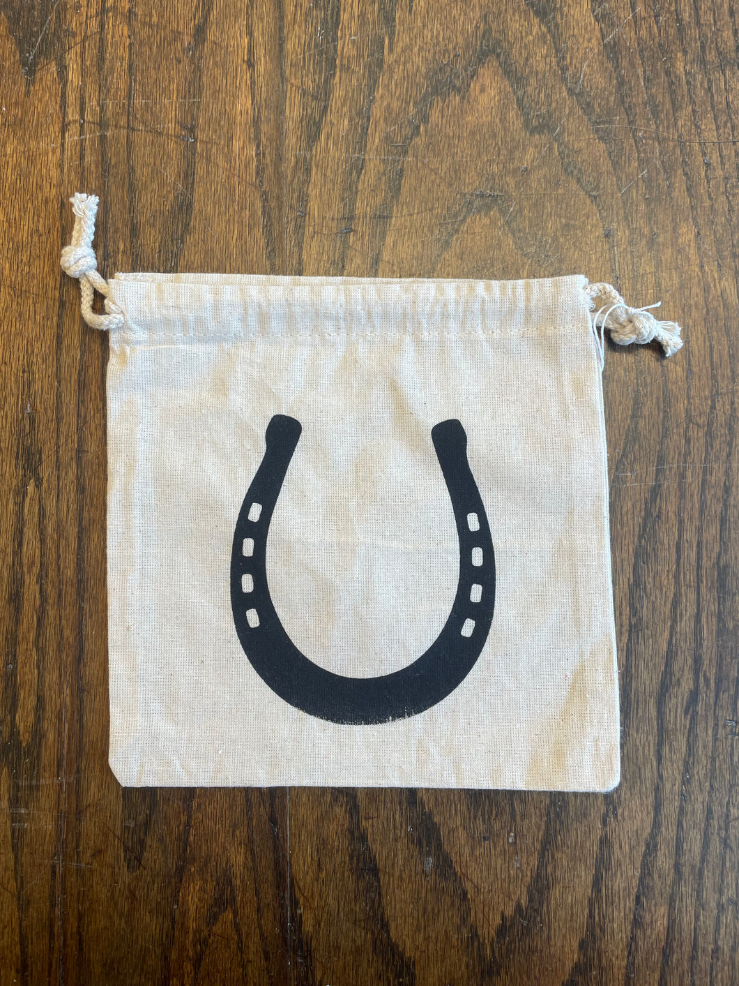 Horseshoe Drawstring Bag