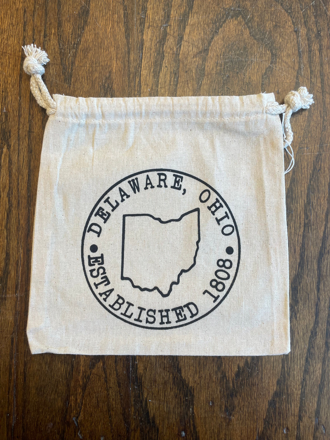 Delaware, Ohio Drawstring Bag