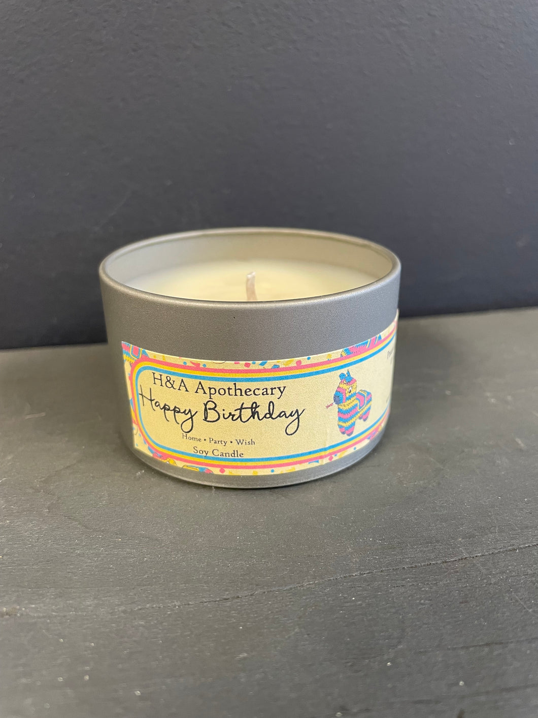 H&A Apothecary Happy Birthday Soy Candle