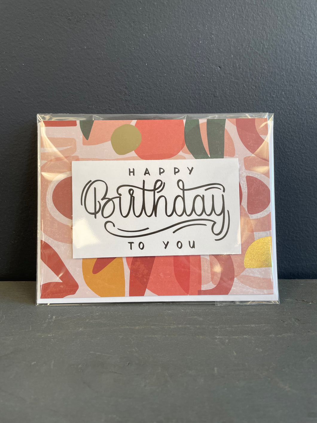 Abstract Happy Birthday To You Card