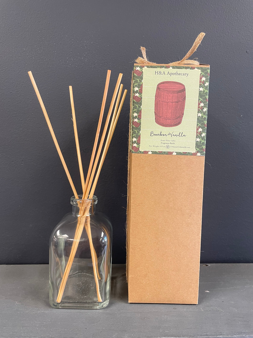H&A Apothecary Fragrance Reed Diffuser - Bourbon & Vanilla