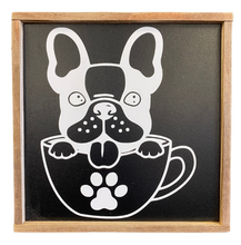 Load image into Gallery viewer, Boston Terrier Teacup Sign
