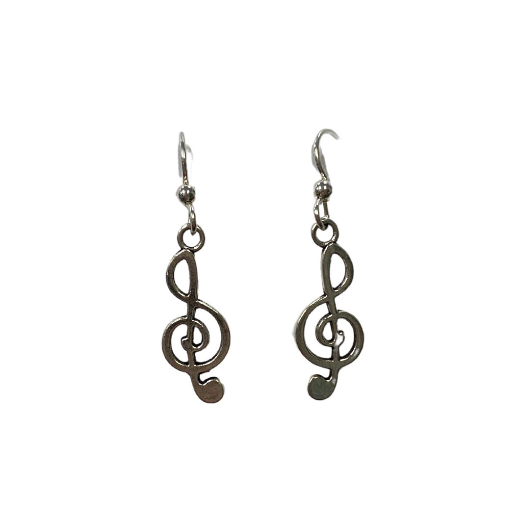 Music Note Clef Earrings