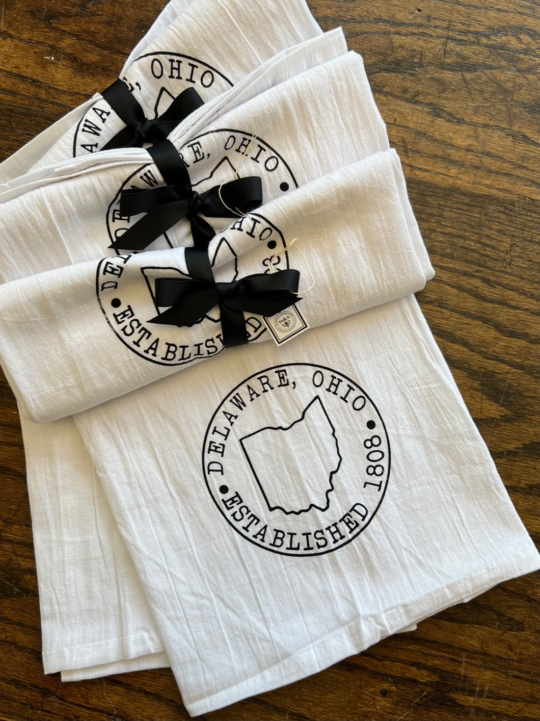 Delaware Stamp Tea Towel
