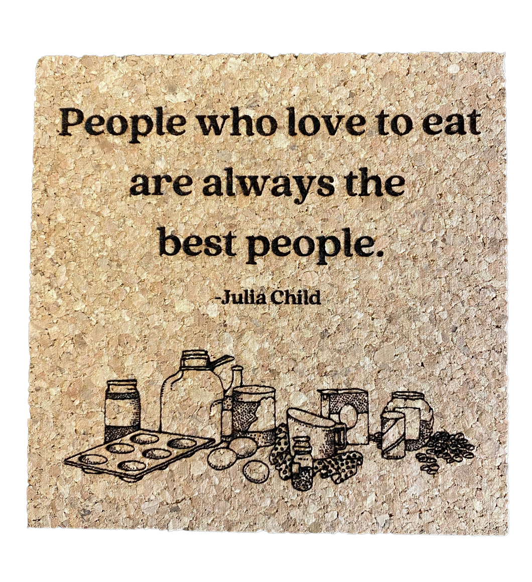 Julia Child Quote Coaster