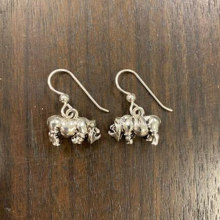 Rhino Earrings
