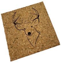 Load image into Gallery viewer, Deer Cork Coaster
