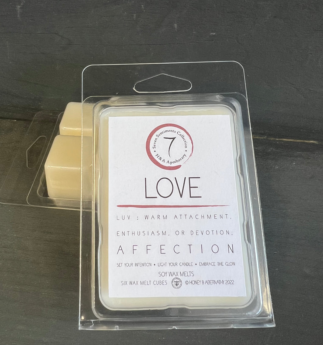 H&A Apothecary Seven Sentiments Collection - Love Wax Melt