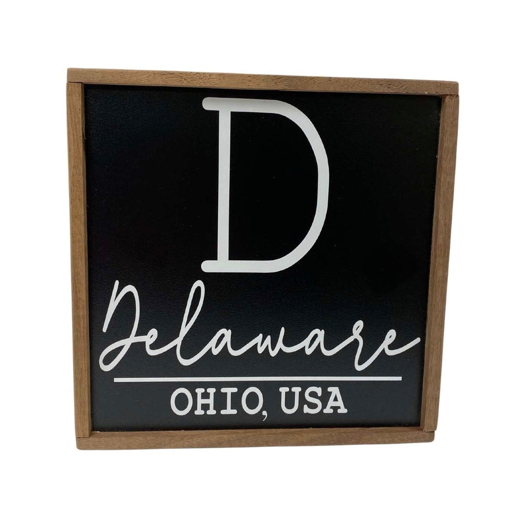 Delaware, Ohio, USA Sign