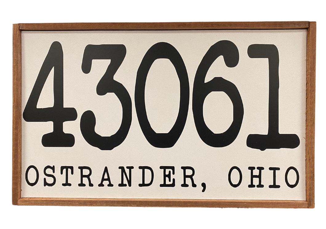 43061 Ostrander, Ohio Sign