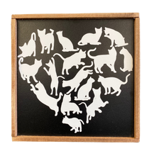 Load image into Gallery viewer, Cat Heart Sign
