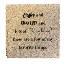 Load image into Gallery viewer, Coffee + Chocolate Cork Coaster
