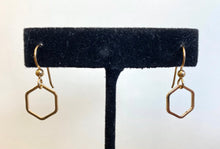 Load image into Gallery viewer, Gold Hex Earrings
