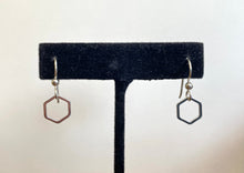 Load image into Gallery viewer, Silver Hex Earrings
