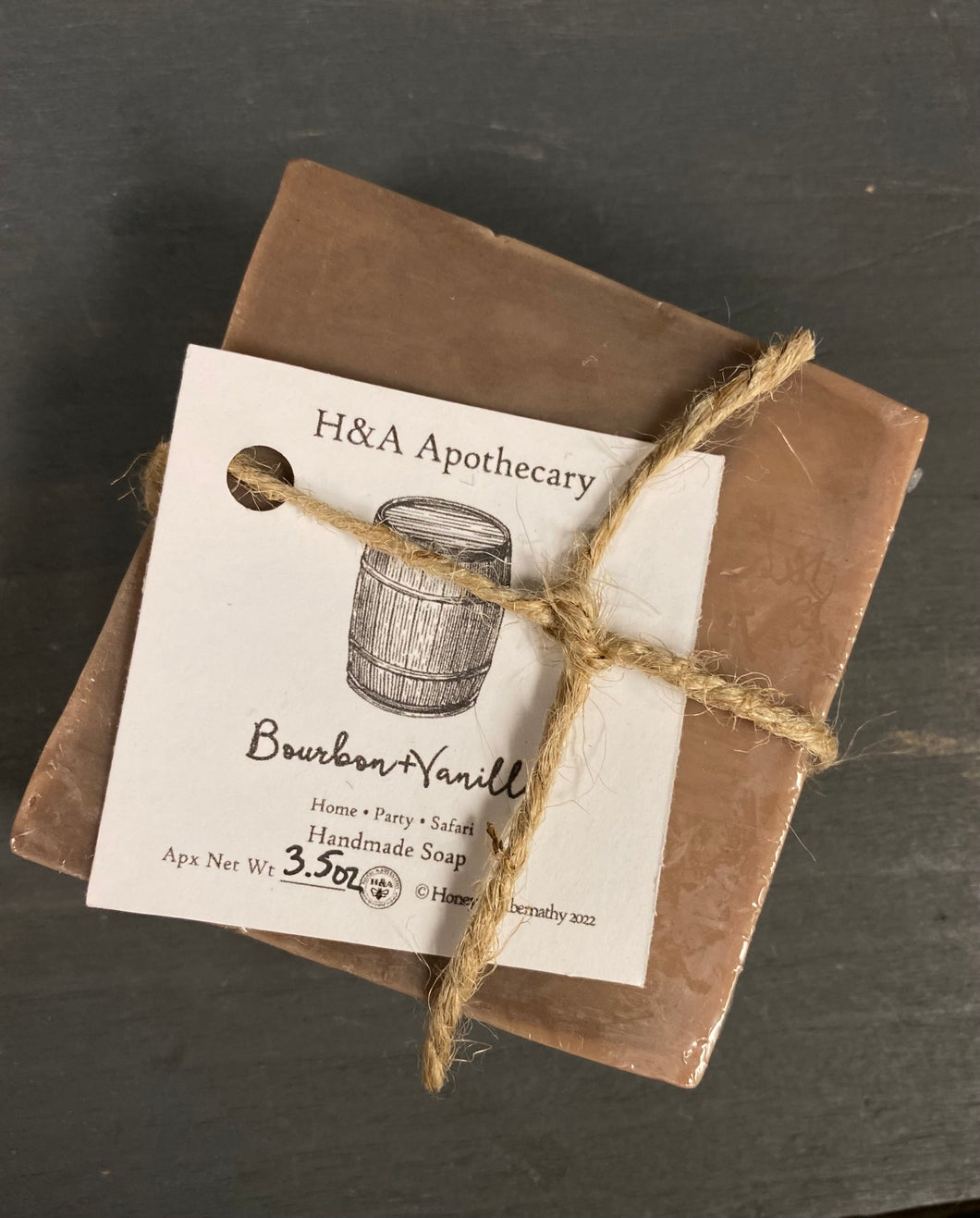 H&A Apothecary Bourbon + Vanilla Soap