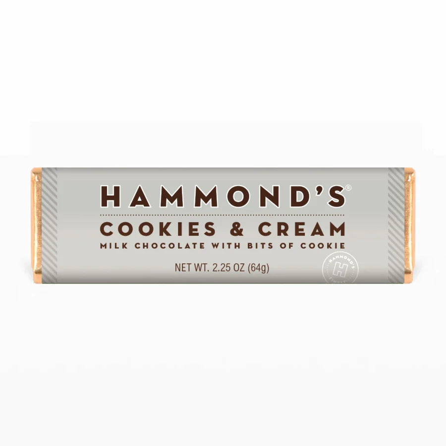 Cookies & Cream Hammond's Chocolate Bar