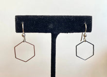 Load image into Gallery viewer, Silver Hex Earrings
