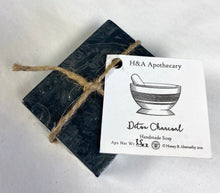 Load image into Gallery viewer, H&amp;A Apothecary Charcoal Detox Soap
