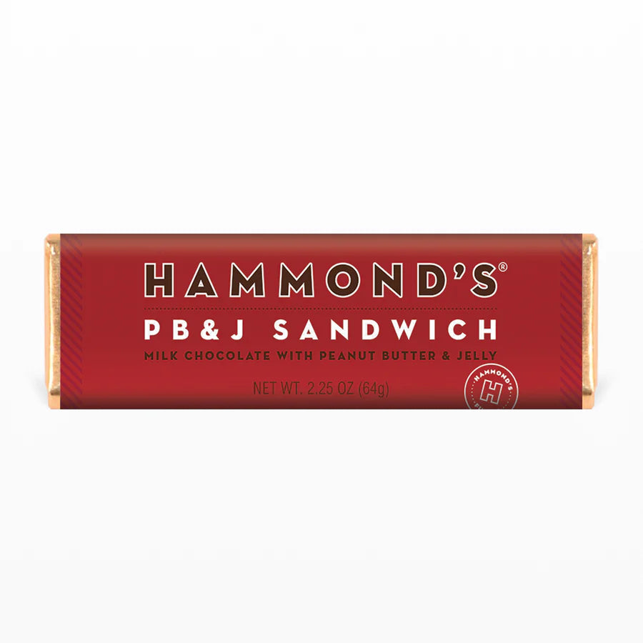 PB & J Sandwich Hammond's Chocolate Bar