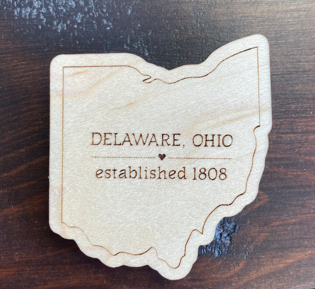 Delaware, Ohio Shape Magnet