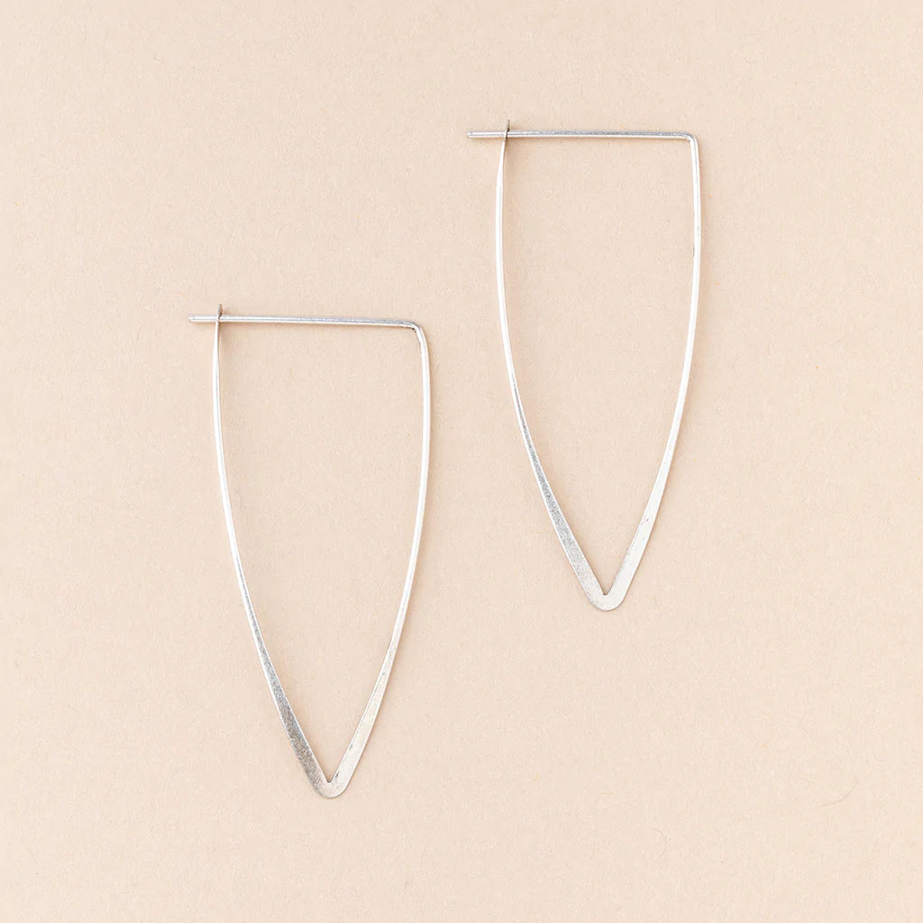 Galaxy Triangle Earrings - Sterling Silver