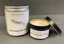 Load image into Gallery viewer, H&amp;A Apothecary S*** Creek Survivor Soy Candle
