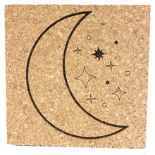Load image into Gallery viewer, Crescent Moon Cork Coaster
