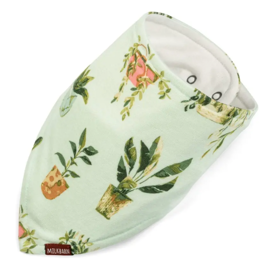 Potted Plants Bamboo Three-Layer Kerchief Bib