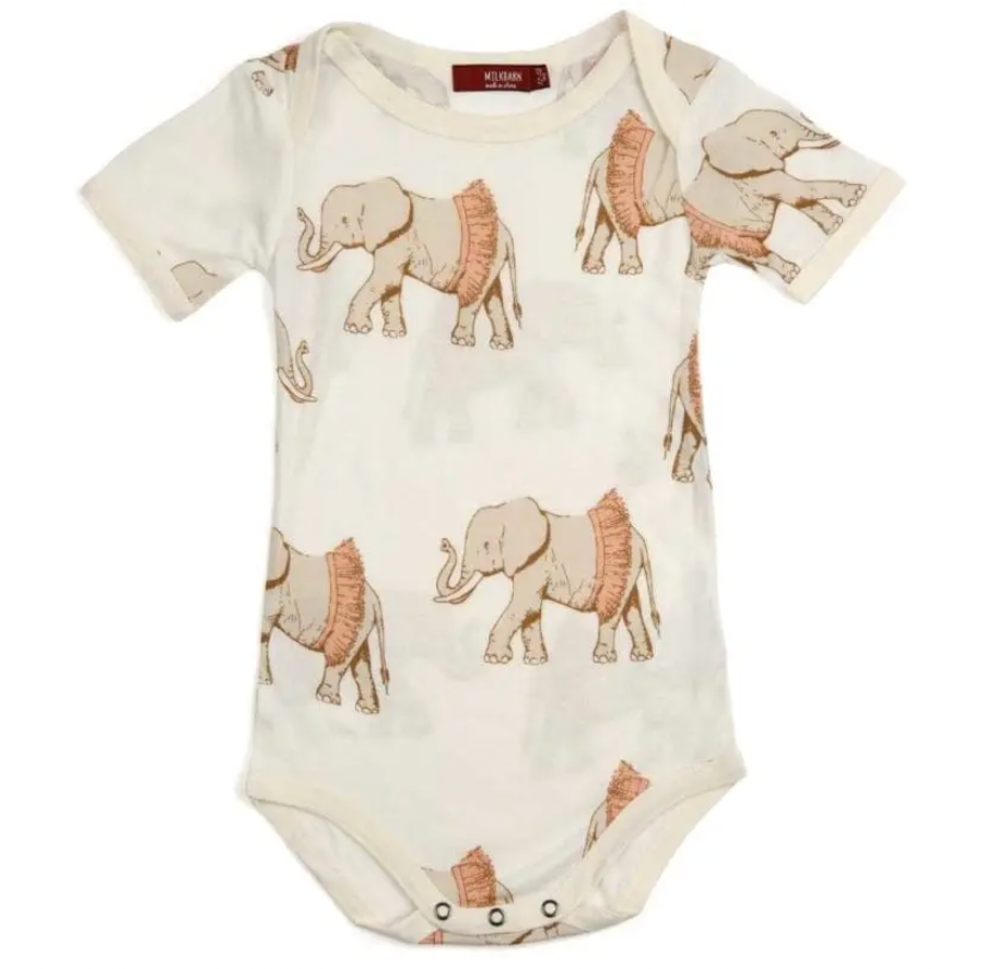 Tutu Elephant Bamboo Onesie