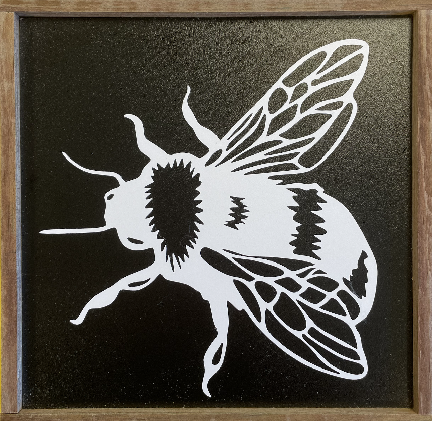 Sideways Bee Sign