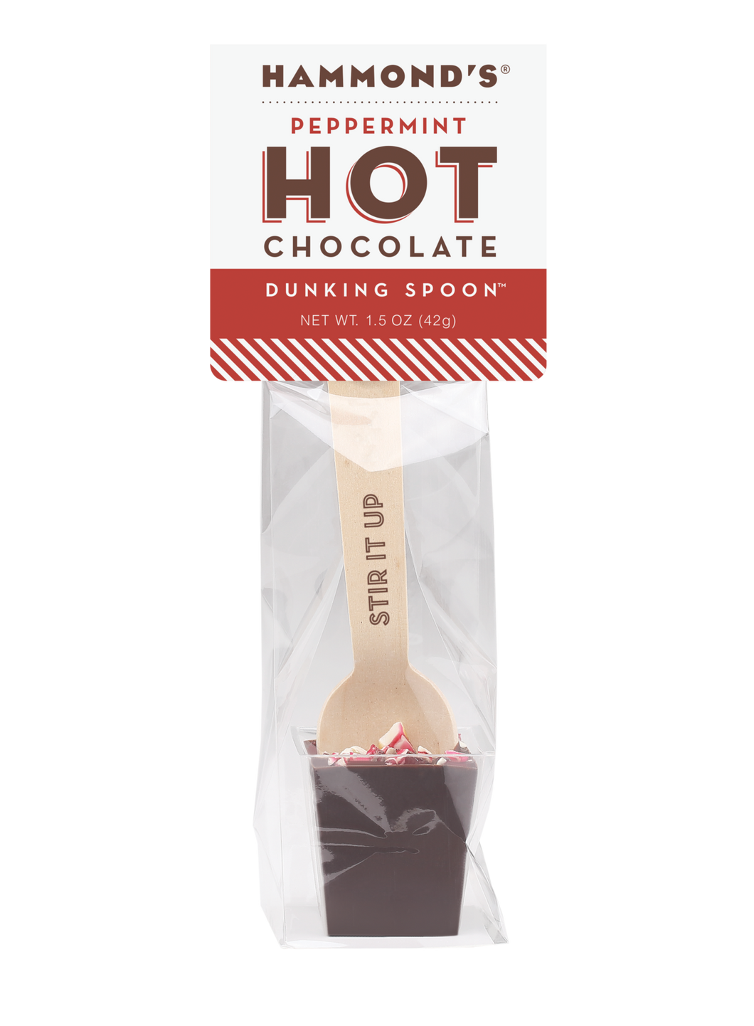 Dark Chocolate Peppermint Dunking Spoon